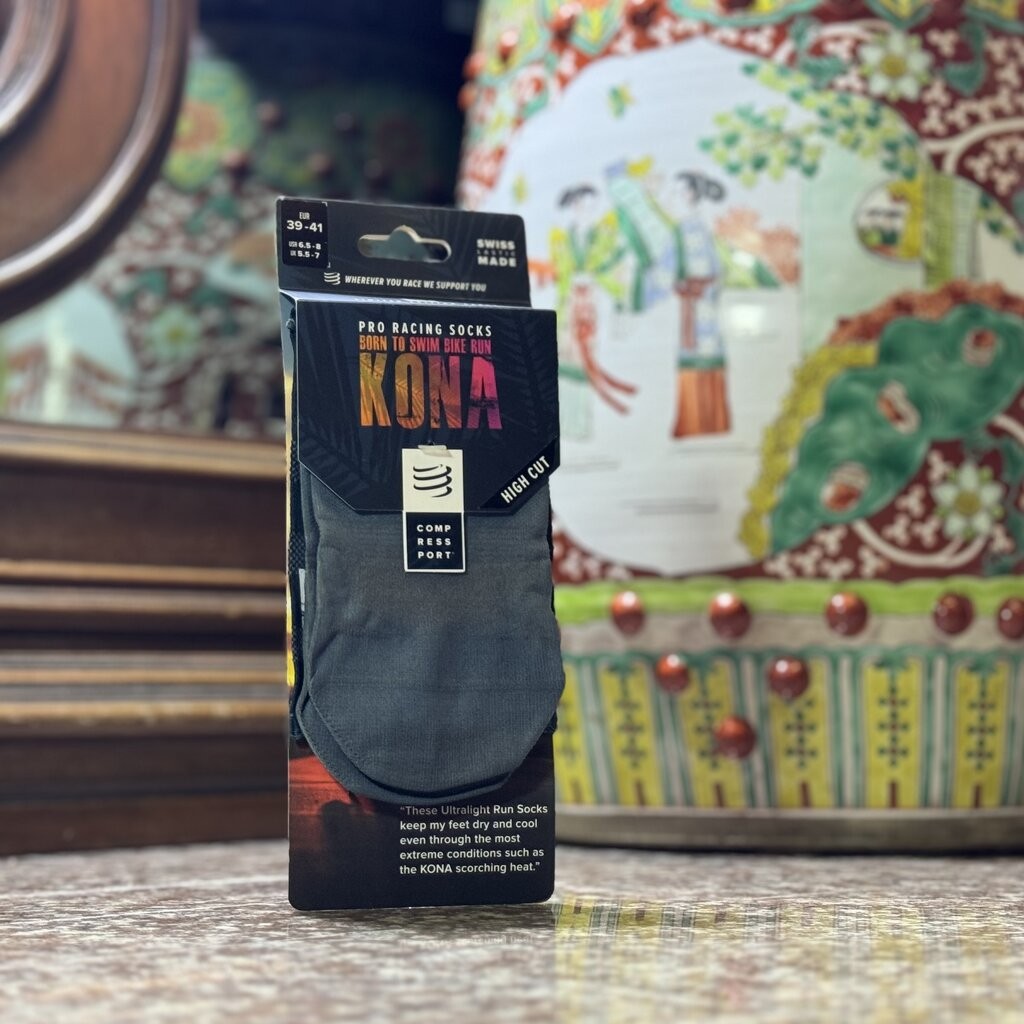 ถุงเท้าวิ่ง Compressport Pro Racing Socks Run High ‘LIMITED’ Kona (T1,T2,T4)