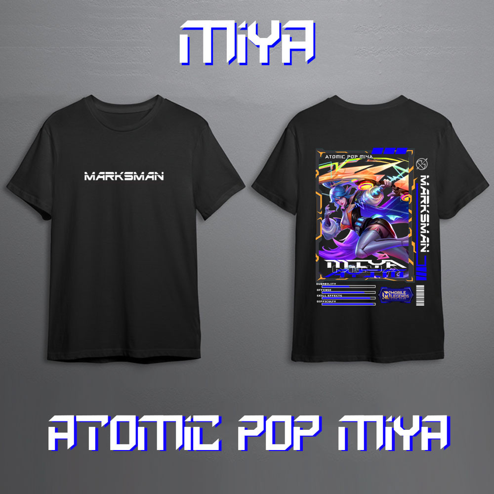 COOL MOBILE LEGEND MIYA MARKSMAN SKIN HERO T-SHIRT//ML T-SHIRT/MOBILE LEGEND T-SHIRT//MLBB T-SHIRT//