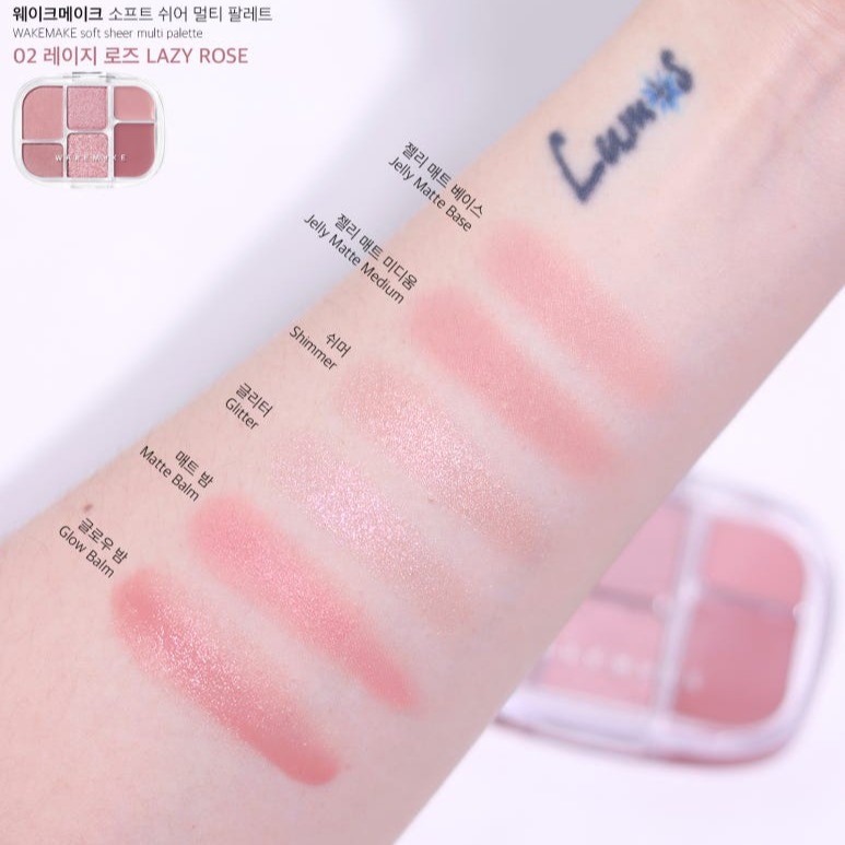 ของแท้>>ส่งด่วน Wakemake Soft Sheer Multi Palette พาเลทตาสีชัด ติดทน ราคา ถูกที่สุด ดีลบีเคเค แกลเลอรีภาพที่ 5