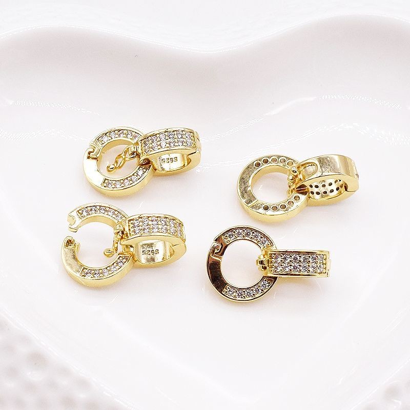 การเชื่อมต่อหัวเข็มขัด925ชุบเงินเครื่องประดับ DIY สากลหัวเข็มขัดแหวนคู่ทุกการจับคู่หัวเข็มขัดหยกสร้อยคอมุกคู่เปิดจี้หัวเข็มขัด ราคา ถูกที่สุด ดีลบีเคเค แกลเลอรีภาพที่ 4