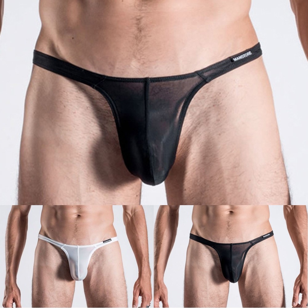 [LSAR] Men See Through Briefs Breathable G-Strings Bulge Pouch Thongs Bikini ชุดชั้นใน
