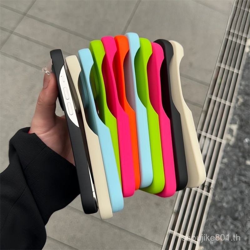 เคสมือถือแอปเปิ้ล16PROMAX แบบโบราณเคสนิ่มแบบครึ่งแพ็ค15กันกระแทก14แบบเรียบง่ายหุ้มด้วย iPhone 13นุ่ม12