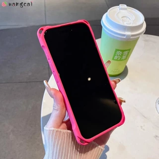 พร้อม Lanyard Holes สําหรับ Vivo V40 V30 V29 V27 V25 Pro V23 5G เคสโทรศัพท์ 4 สี่มุม Lanyard สายคล้องหลุม Candy Color Matte Frosted Simple Soft Casing Cases กรณีปกหลัง