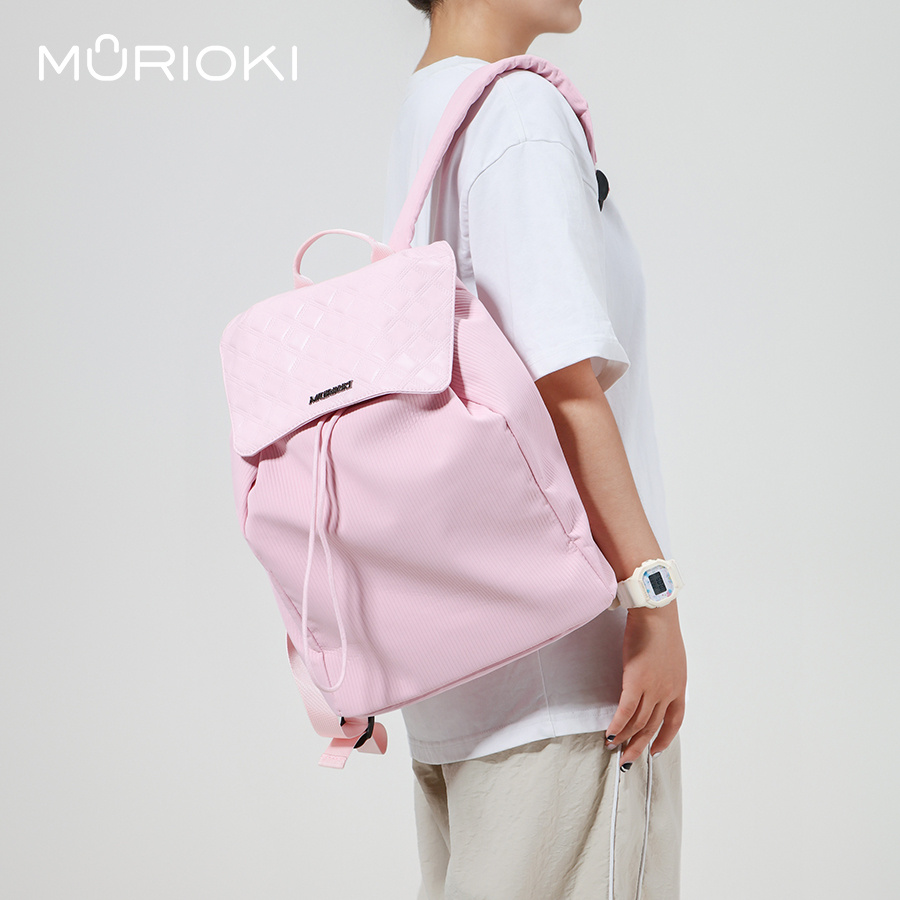 MURIOKI-Friday กระเป๋าเป้สะพายหลังสําหรับเด็กผู้หญิงพร้อมสายคล้องรถเข็น B1024 (29*14*38CM)