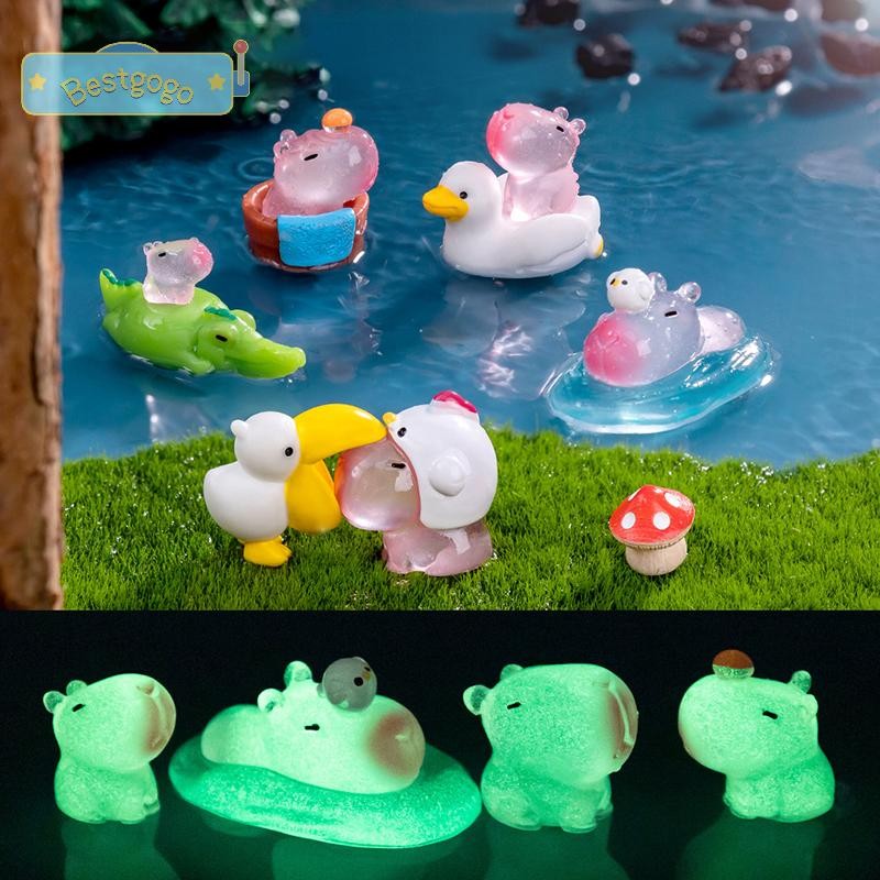 Bestgogo DIY ตกแต่งตุ๊กตาของขวัญส่องสว่างตกแต่ง Miniature Figurines Glow At Night Home Decor ใหม่