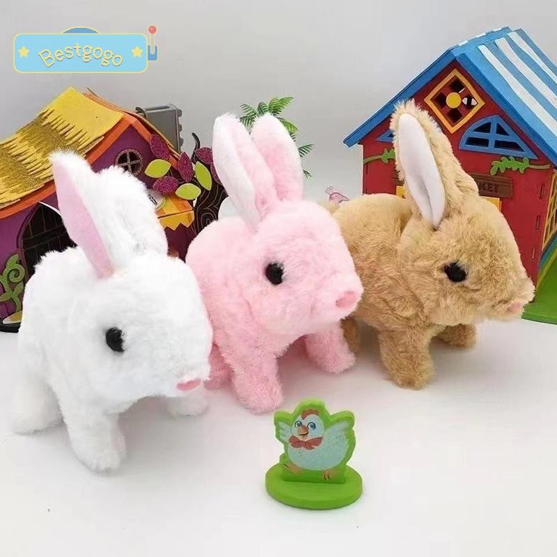 Bestgogo จําลองไฟฟ้ามือถือกระต่าย Plush ของเล่นเด็กของขวัญ Party อุปกรณ์ตกแต่งอีสเตอร์ของขวัญของขวัญวันเกิดใหม่