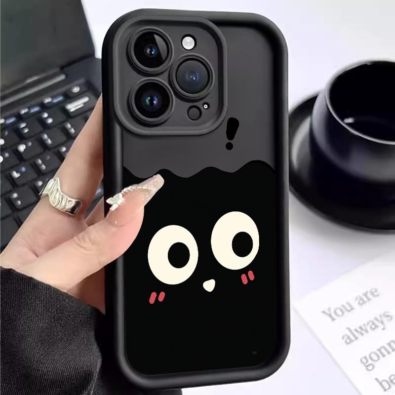 เหมาะสำหรับ OPPO A7 A5 2018 2020 A9 A1k A35 2021 A3s AX5 A5s AX5s A54s A7n กรณีโทรศัพท์ใหม่เคส Cartoon Cute Expression