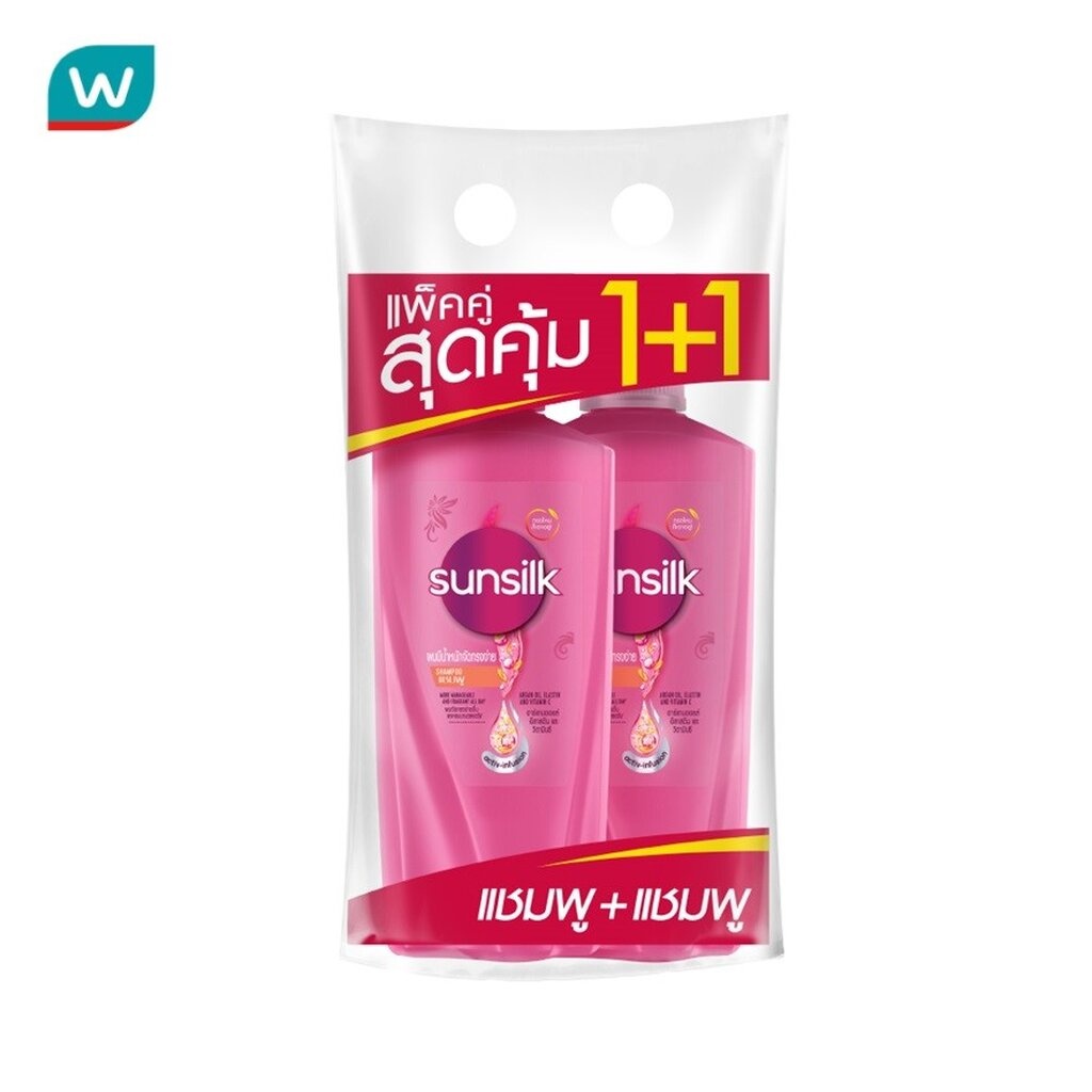 Sunsilk ซันซิล แชมพู สมูท แอนด์ เมเนจเจเบิ้ล แอคทีฟ-อินฟิวส์ชั่น 325 มล.แพ็คคู่