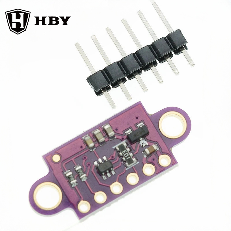 VL53L0X เซ็นเซอร์วัดระยะด้วยเลเซอร์เวลาบิน (ToF) 940nm GY-VL53L0XV2 โมดูลวัดระยะด้วยเลเซอร์ I2C IIC