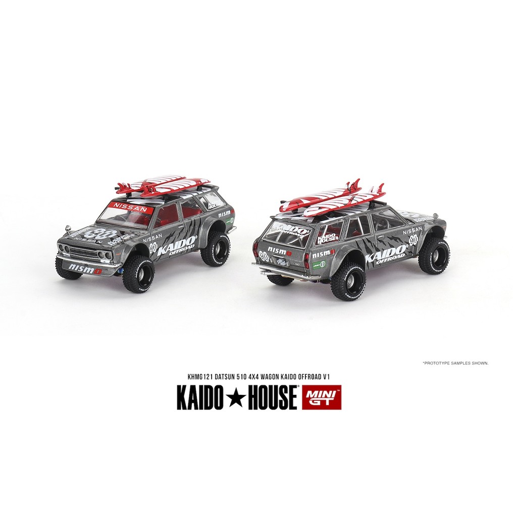 MINI GT No.121 Kaido House Datsun KAIDO 510 Wagon 4x4 Kaido Offroad V1 KHMG121