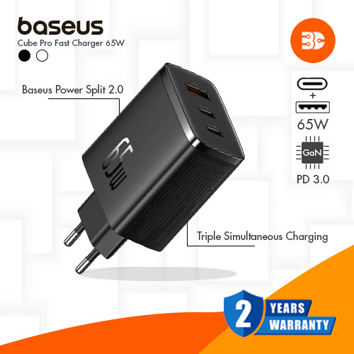 Baseus Charger Cube Pro Fast Charger GaN 65W