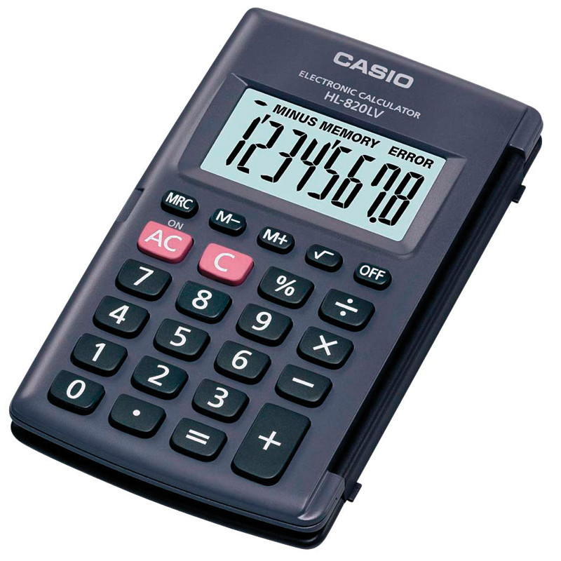 Casio เครื่องคิดเลข สีดำ HL-820LV