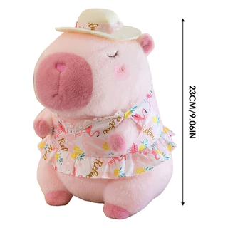 ตุ๊กตา คาปิบาระ สีชมพูของเล่นตุ๊กตาตลกสร้างสรรค์จําลองสัตว์ของเล่น