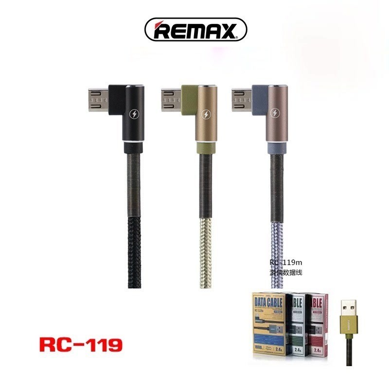 Remax RC-119 สายชาร์จ ชาร์จเร็ว Series ชาร์จไว สายยาว 1 เมตร 2.4A Max สำหรับ Micro USB ITcam88