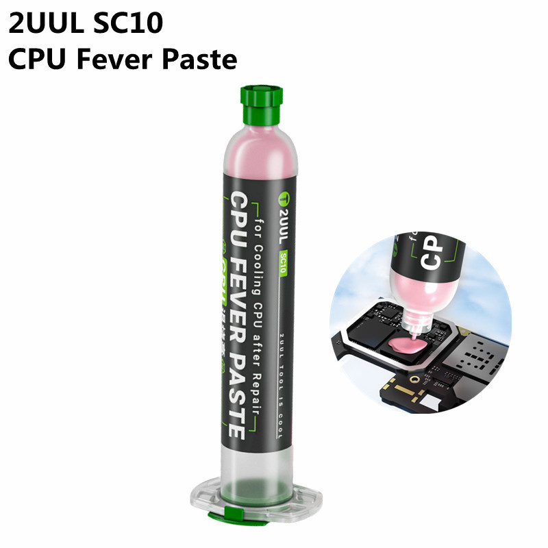 2uul SC10 Cooling การกระจายความร้อนวางสําหรับโทรศัพท์มือถือการบํารุงรักษาแก้ปัญหาเกม Freezes ความถี่ Restarts ฉบับที่ซ่อมเครื่องมือ