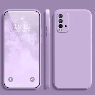 เคส Redmi 9T สีทึบ Redmi 9T เคสซิลิโคนป้องกันการตกสีธรรมดาเรียบง่าย YT