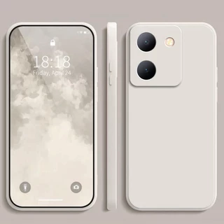 เคส Vivo Y27S / Y36 สีทึบ Vivo Y27S เคสซิลิโคนป้องกันการตกสีธรรมดาเรียบง่าย YT