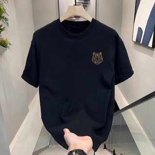 (จัดส่งตลอด 24 ชั่วโมง)Fanfei เสื้อยืดผู้ชาย ลําลอง เสื้อยืด…