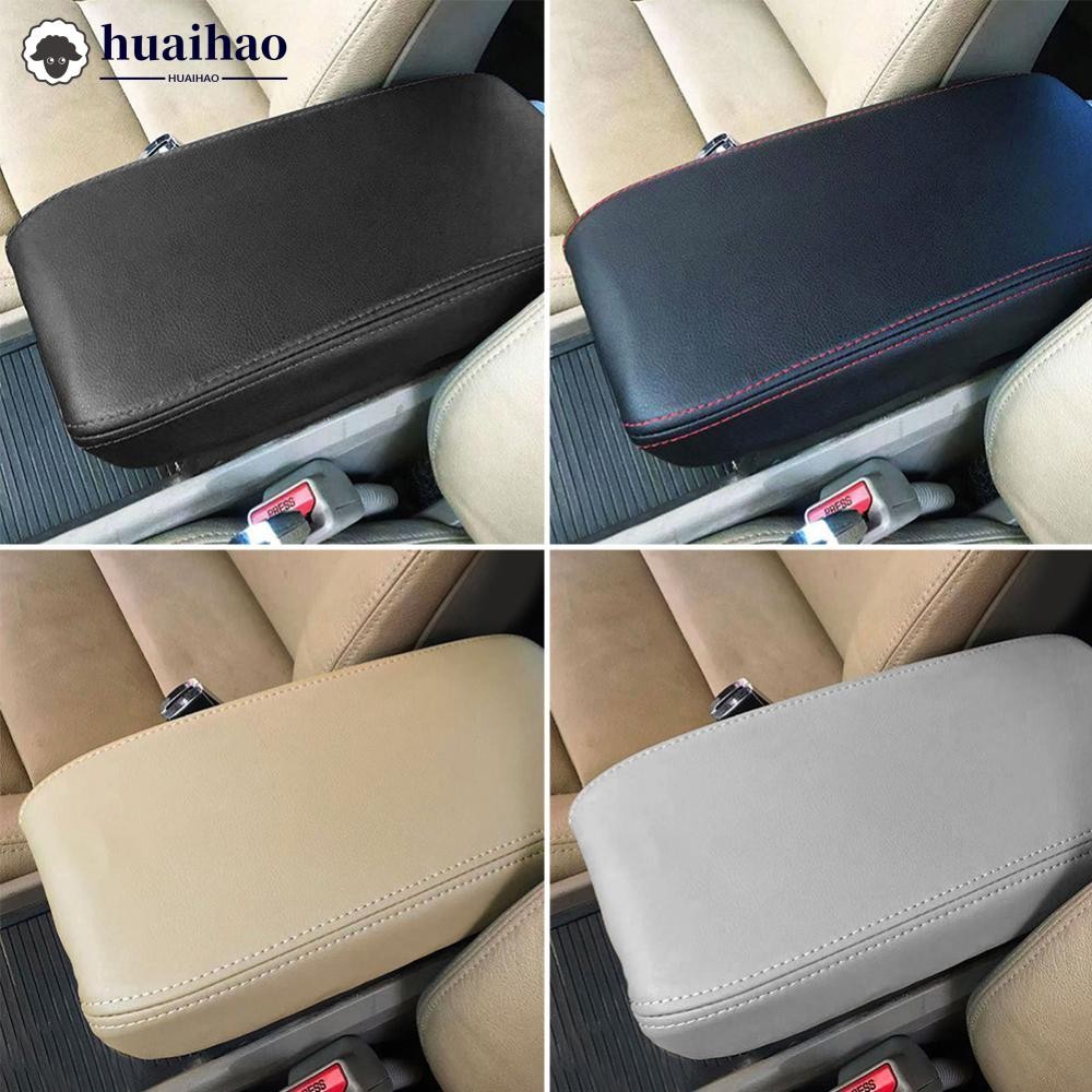 Huaihao กล่องที่เท้าแขนรถคอนโซลกลางฝาปิดที่เท้าแขนอุปกรณ์ตกแต่งภายในปกหนังไมโครไฟเบอร์สําหรับ Honda Civic 8th Gen ซีดาน 2006 - 2011 M1P7