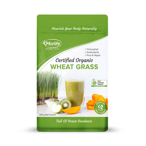 Morlife Organic Wheat Grass Powder 200g