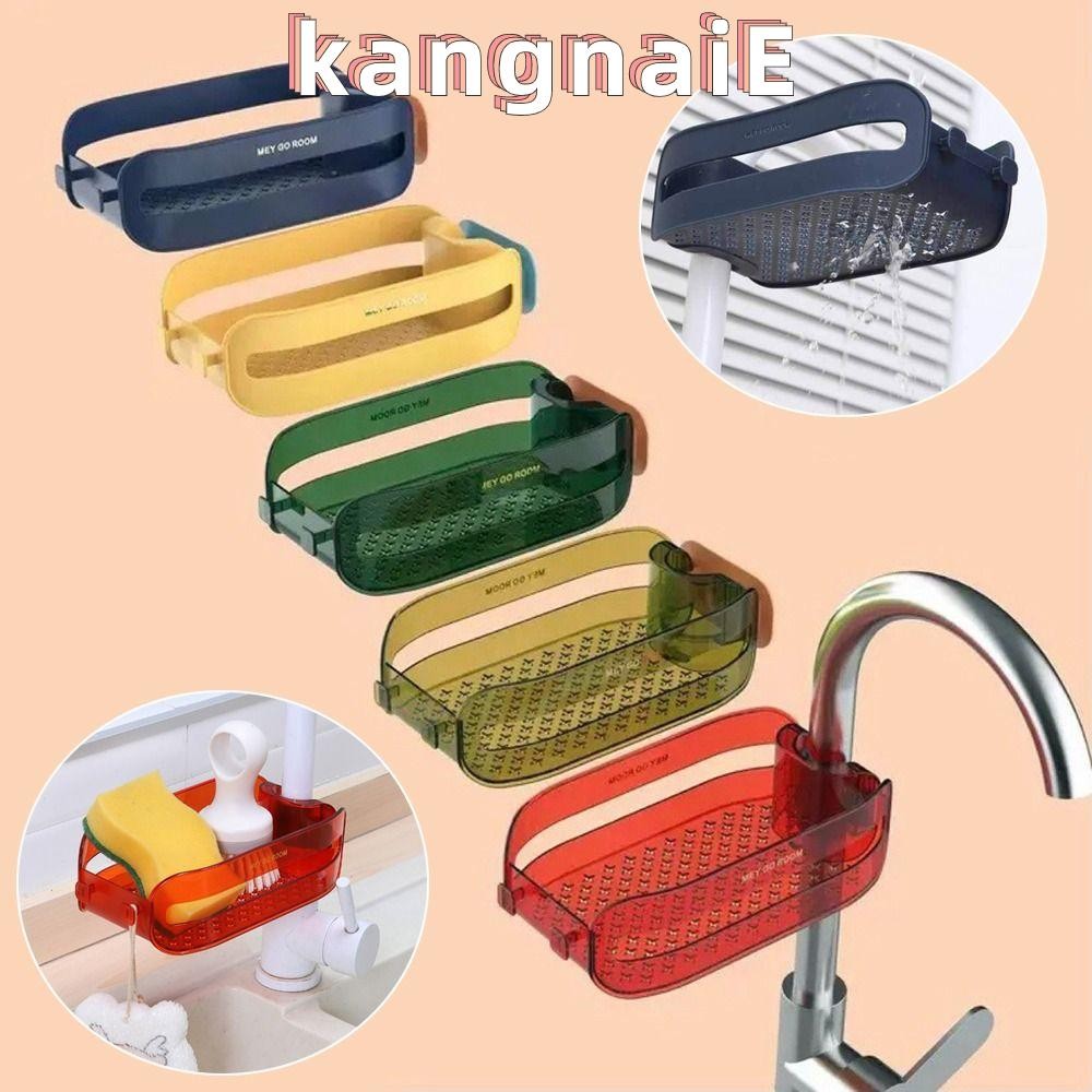 Kangnai อ่างล้างจานผู้ถือฟองน้ําห้องครัว Rag Moisture Proof Drain Basket