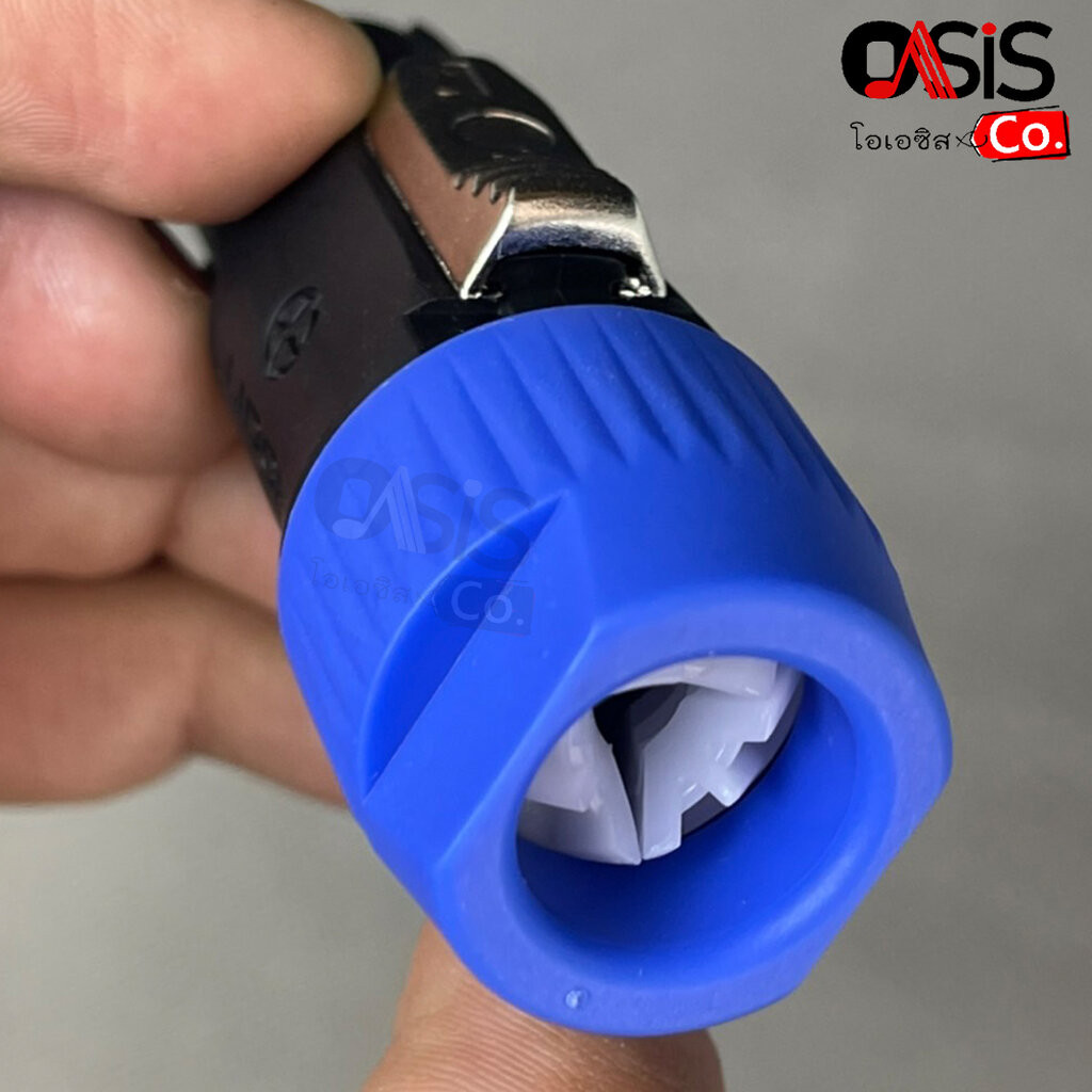 (10ตัว) สปีคคอนลำโพง LIDGE YM-122G (สีน้ำเงิน) สเปคคอน Speakon connector ปลั๊กสปีกคอน 4 ขา สำหรับเข้าสาย
