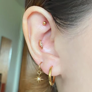 Classic Ball Flatback Earring (1ชิ้น)