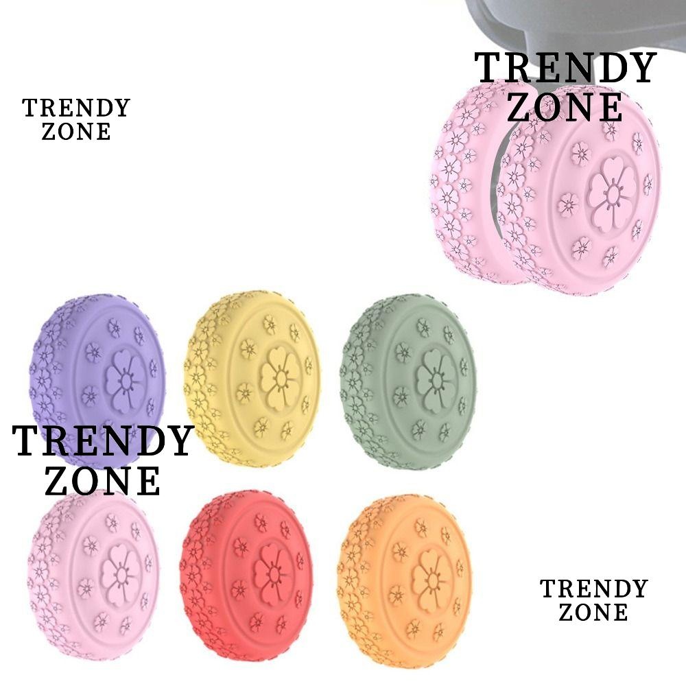 Trendyzone 8 ชิ้นกระเป๋าเดินทางแหวนป้องกันล้อ,ลดเสียงรบกวนซิลิโคนกระเป๋าเดินทางล้อ Protector, Anti-slip Shock Absorption ลดล้อสวมใส่รถเข็นกล่องล้อฝาครอบ