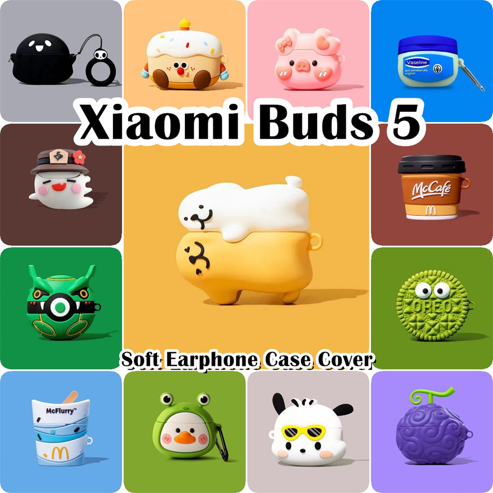 【Case Home】นําไปใช้กับ Xiaomi Buds 5 เคส Case เคสหูฟัง การ์ตูนง่าย ซิลิโคนนุ่ม เคส เคสหูฟัง NO.1
