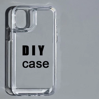 เคสโทรศัพท์ DIY for Iphone case ที่เข้ากันได้ หลายตัว เคสโทรศัพท์แบบใส/กระจก เราถอดพื้นหลัง for เคสไอโฟน