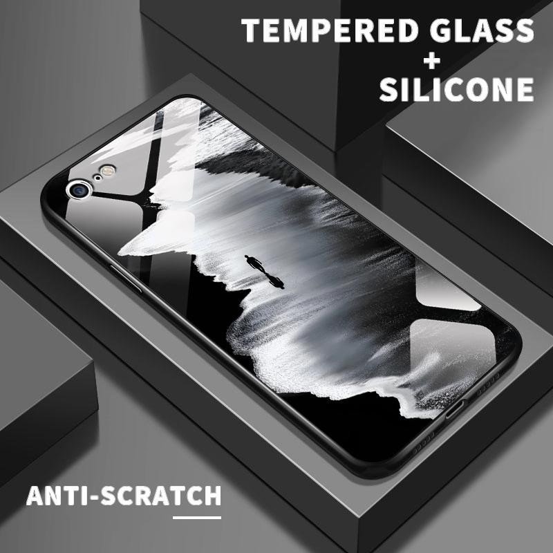 เหมาะสำหรับ Iphone 6 6S 6Plus Plus 7 8 SE 2020 2022 X XS XR Max กรณีโทรศัพท์ที่ดูดีเคส Simple Seasid