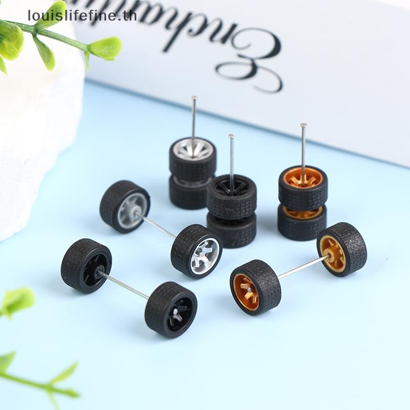 Louislifefine 1:64 ล้อสําหรับ Hotwheels พร้อมยาง รุ่นรถ ชิ้นส่วนดัดแปลงใหม่