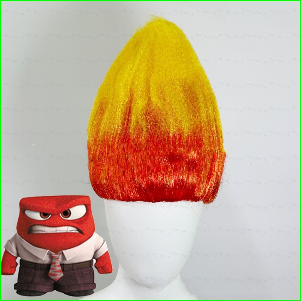 Yb Inside Out 2 Joy Sadness ความวิตกกังวล Enbarrasment Ennui Anger คอสเพลย์วิกผมอะนิเมะผมฮาโลวีน