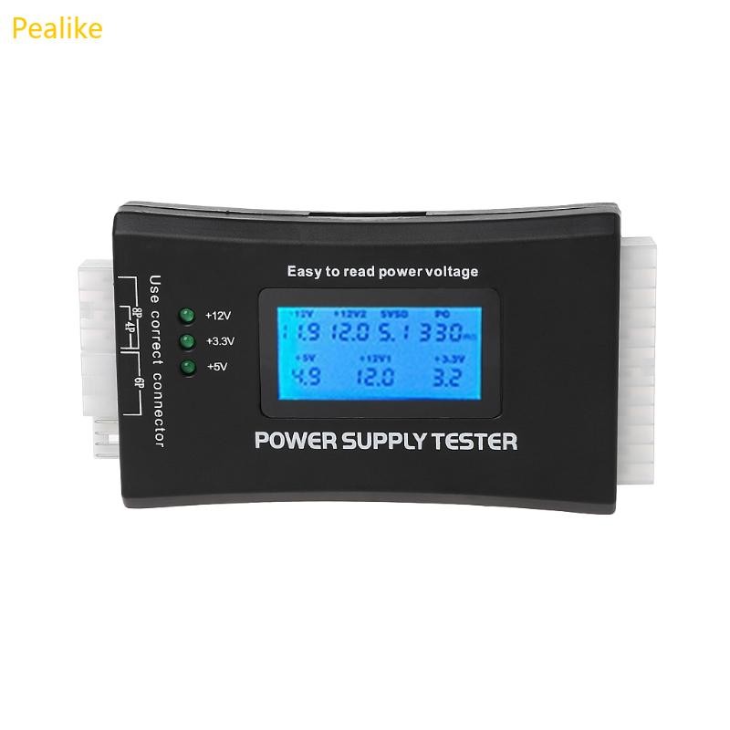 Pealike Power Supply Tester Checker เครื่องมือวินิจฉัยวินิจฉัยวินิจฉัย LED สําหรับคอมพิวเตอร์พีซี