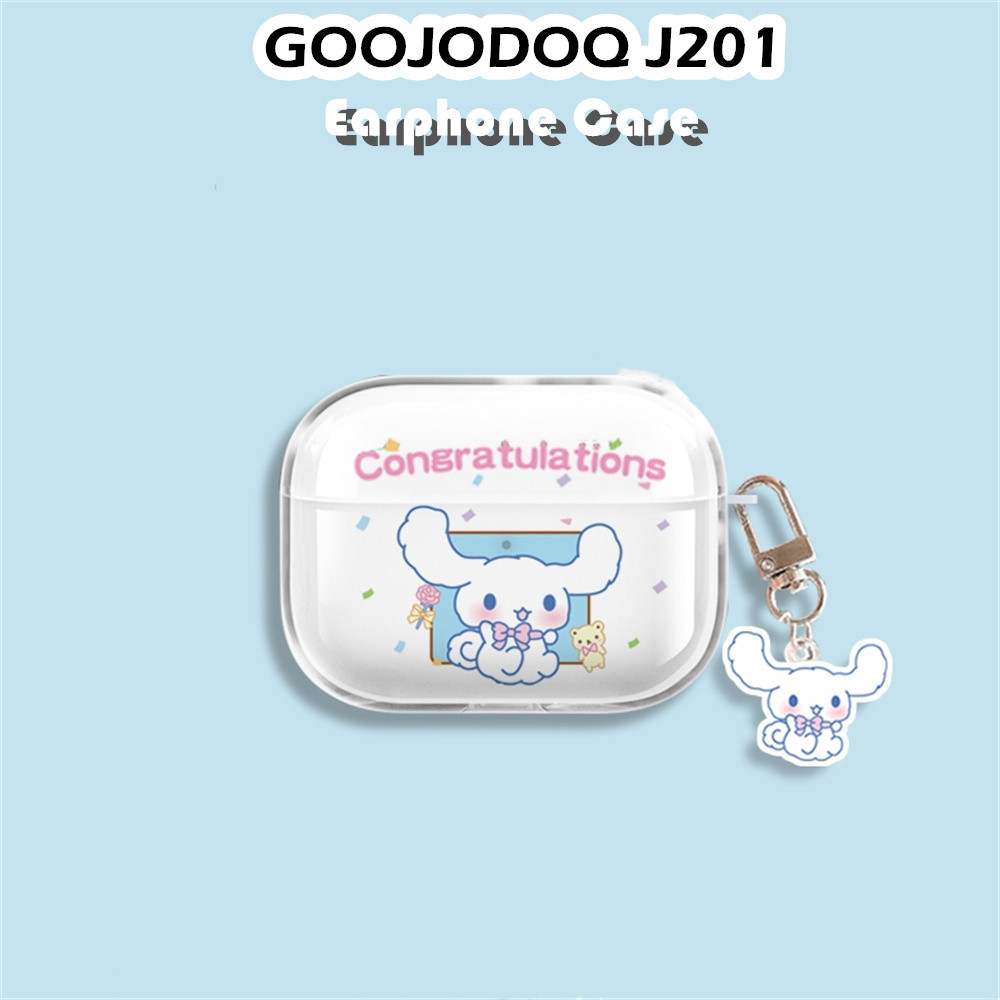 Fast Shipment สําหรับ GOOJODOQ J201 กรณีการ์ตูนสร้างสรรค์ซิลิโคนอ่อนนุ่มโปร่งใสหูฟังกรณีปลอกฝาครอบ