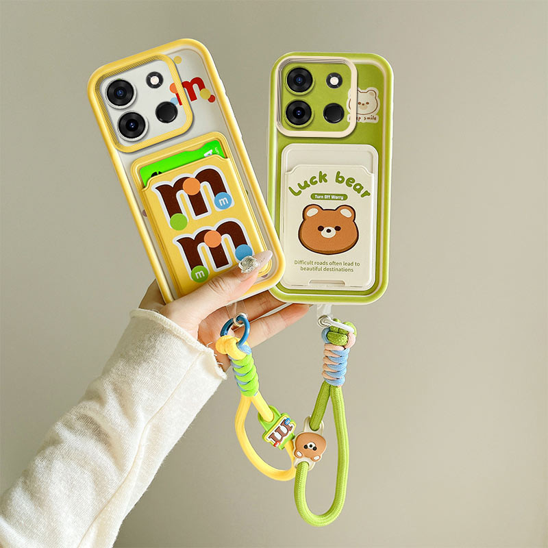 เคส Infinix NOTE 30 ใส่การ์ดการ์ตูนโทรศัพท์มือถือกระเป๋านุ่ม BBKB