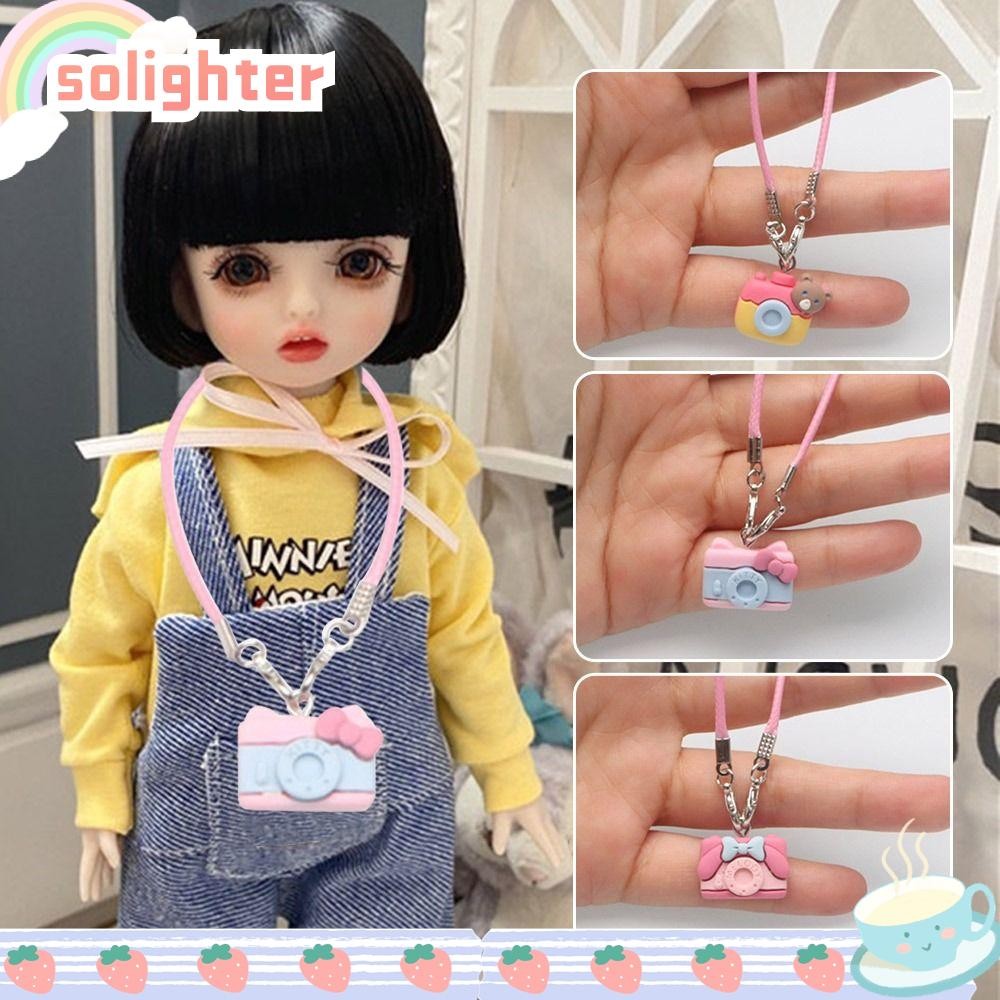 Solighter มินิจําลองกล้อง, Handmand ตุ๊กตาพลาสติกของเล่นกล้อง,มินิ Diy ของขวัญจําลองขนาดเล็กกล้อง 1/6 ตุ๊กตา/1/11 OB11 ตุ๊กตา