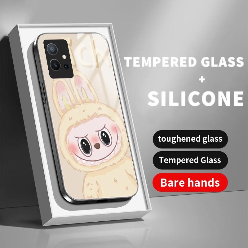 เหมาะสำหรับ VIVO Y75 5G Y75 4G Y75S Y72 Y73 Y76 Y7s Y85 Y89 กรณีโทรศัพท์แฟชั่นเคส Cartoon Rabobo