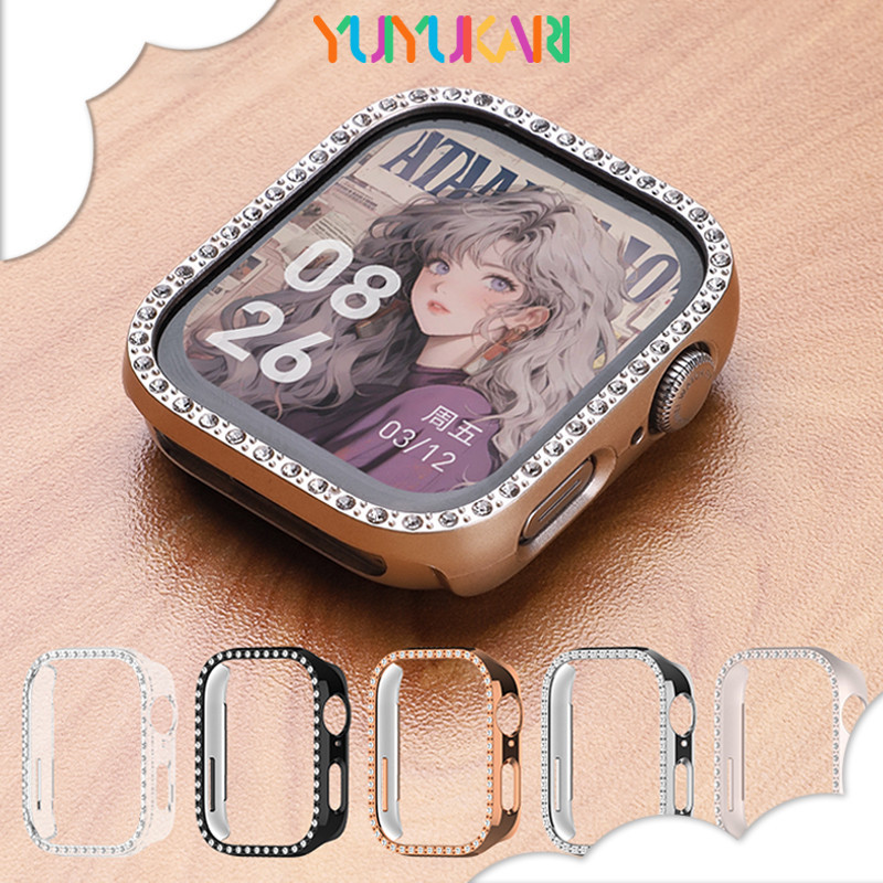 กรณี PC Diamond Bling สำหรับ for Huawei Watch Fit 4/4 Pro/3 ป้องกันหน้าจอแบบกลวงสำหรับ for Smartwatch Huawei Fit 3