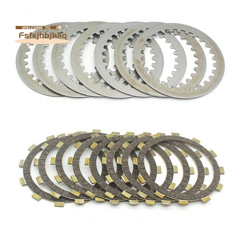 fsfejhbjhkq รถจักรยานยนต์คลัทช์แรงเสียดทานแผ่นคลัทช์แผ่นเหล็กสําหรับ XJR400 XJ400 XJ600