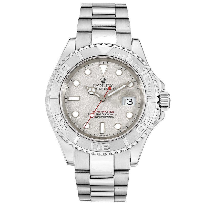 Rolex Rolex Yacht รุ่นที่มีชื่อเสียง PT950 Platinum Automatic Mechanical Watch Men 16622