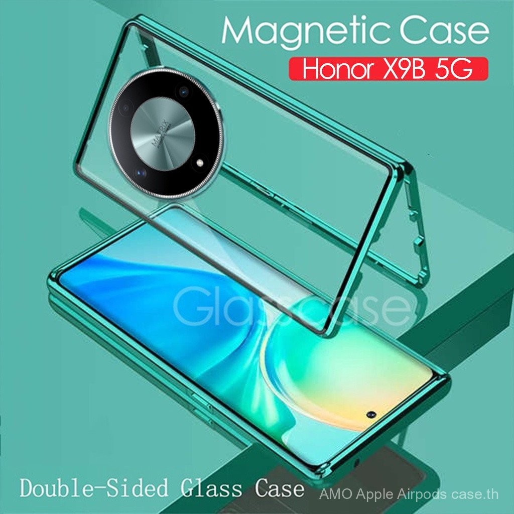 360 กระจกแม่เหล็กเต็มรูปแบบพลิกเคสโทรศัพท์สําหรับ Honor X9C X9B X9A X9B X 9C HonorX9C HonorX9B 4G 5G