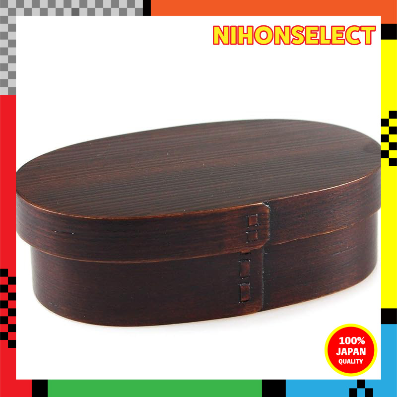 Fujishiro Craft Bentwood Bento Box (Urushi Finish, 470ml)