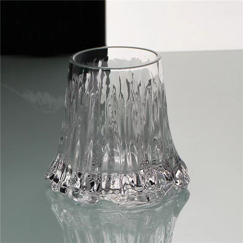 ถ้วยกาแฟ High-value Flame Mount Fuji แก้ววิสกี้ Volcanic Dirty Coffee Glass แก้วไวน์