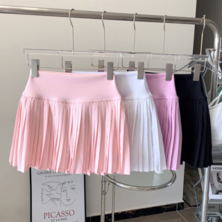 【MAGGIEYOGA】กระโปรงเทนนิส กันกระแทก แต่งจับจีบ มีกระเป๋าด้าน…