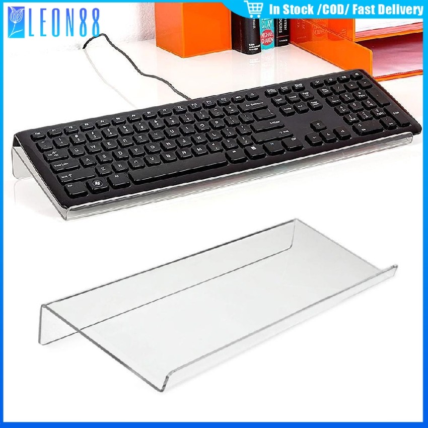 ขาตั้งคีย์บอร์ดคอมพิวเตอร์ แบบอะคริลิคใส เหมาะกับโต๊ะทำงาน สวยงามทันสมัย