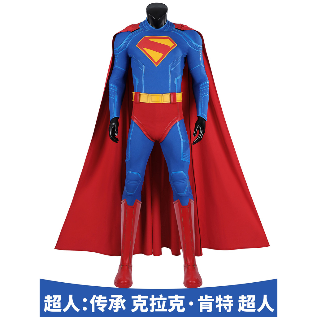 ชุดจั๊มสูทเด็กผู้ใหญ่ Superman Man of Steel สำหรับคอสเพลย์ Clark Kent HALLOWEEN cosplay jumpsuit