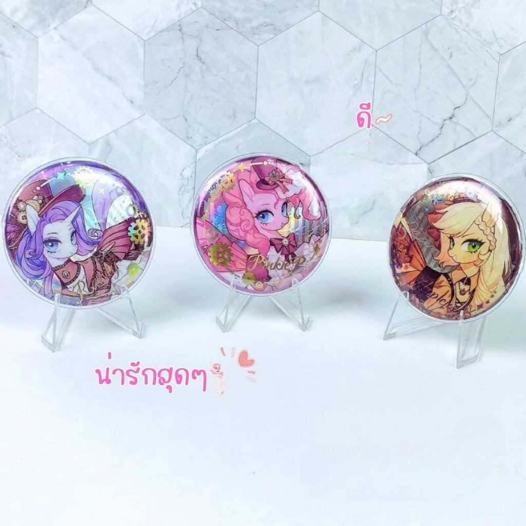 ขาตั้งการ์ด ที่ตั้งรูป ขาตั้งอะคริลิคใส แท่นโชว์โฟโต้การ์ด เข็มกลัด (Mini Easel)