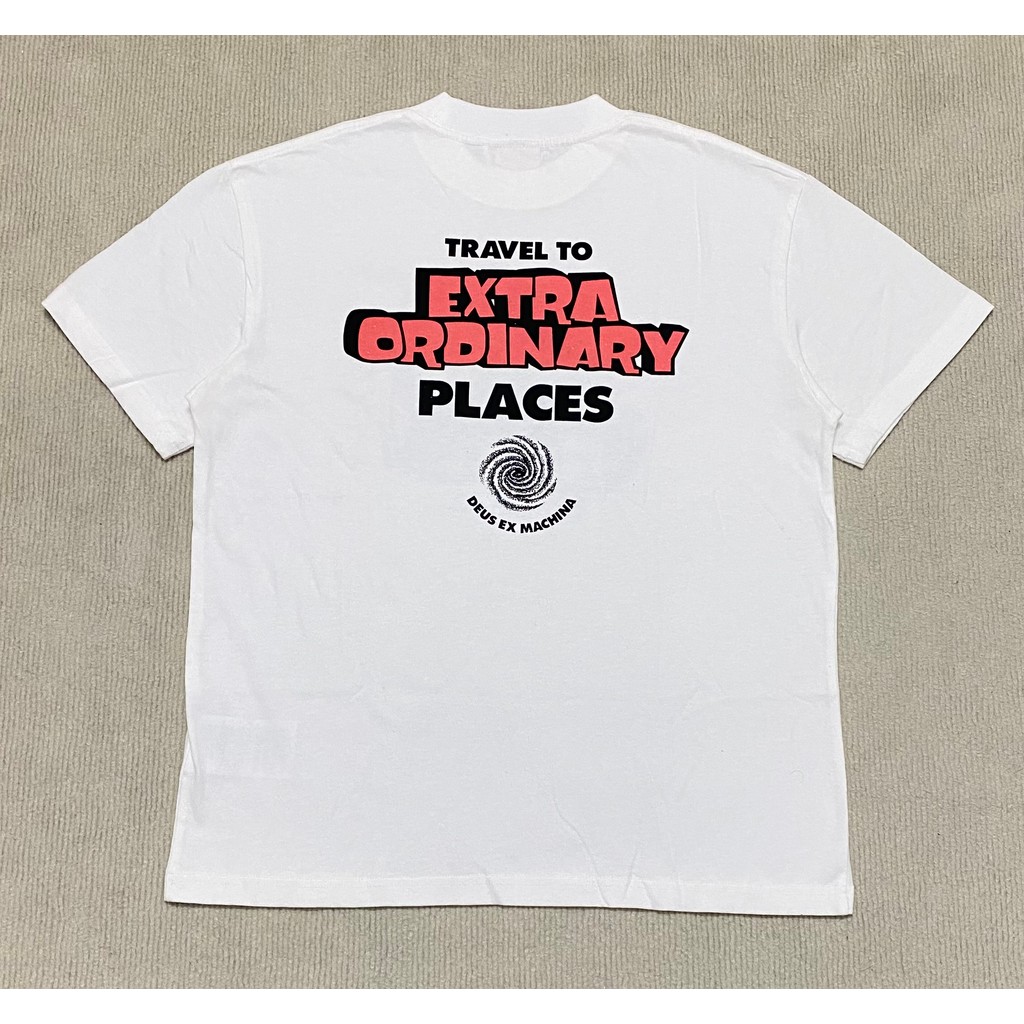 เสื้อยืดแขนสั้น DEUS EX MACHINA พิมพ์ลายผ้าฝ้ายแท้