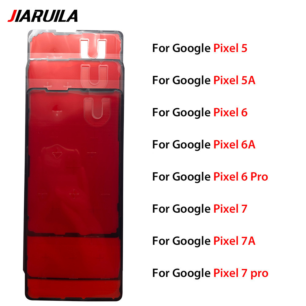 กันน้ํากาวสติกเกอร์เทป LCD สําหรับ Google Pixel 5 5A 6 6A 6 Pro 7 7A 7 Pro LCD ปกหลังสติกเกอร์แบตเตอรี่กาวเทป